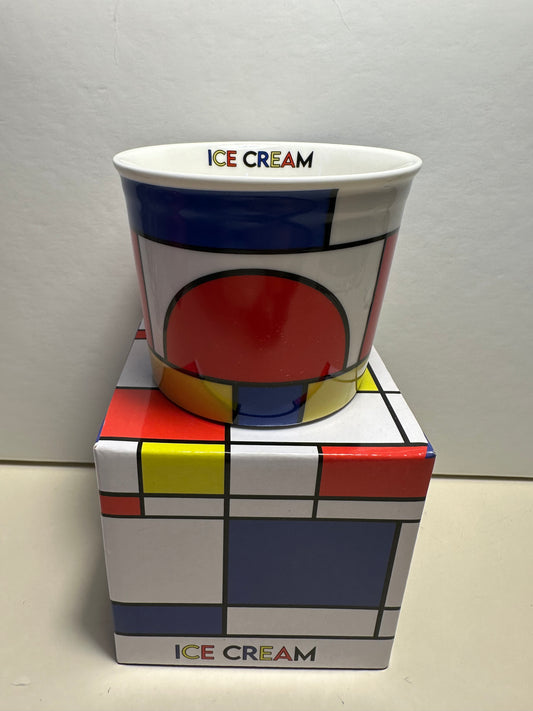 Mondrial ice cream cup