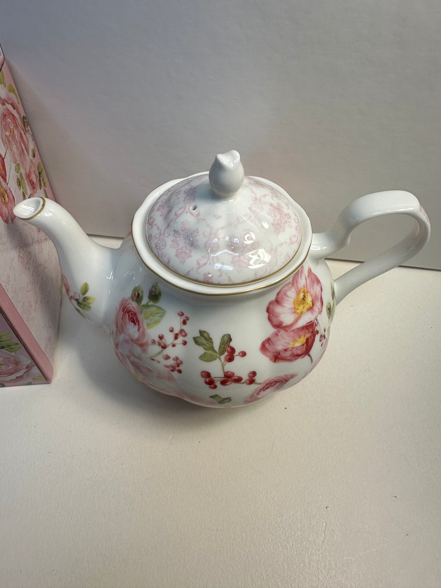 Floral Damask teapot