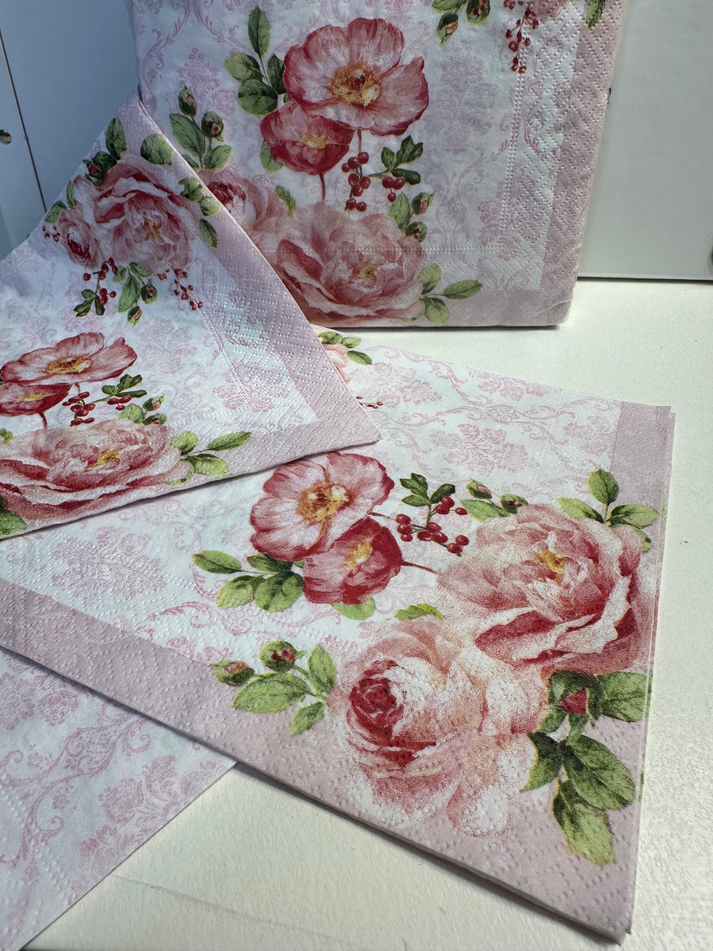 Floral Damask napkins