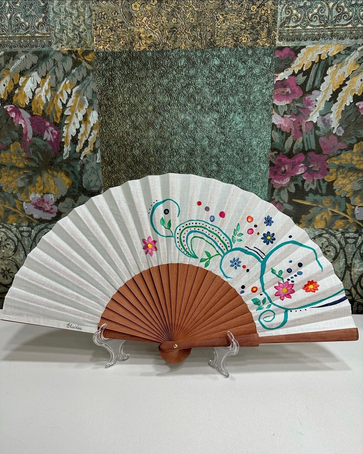 Hand painted fan