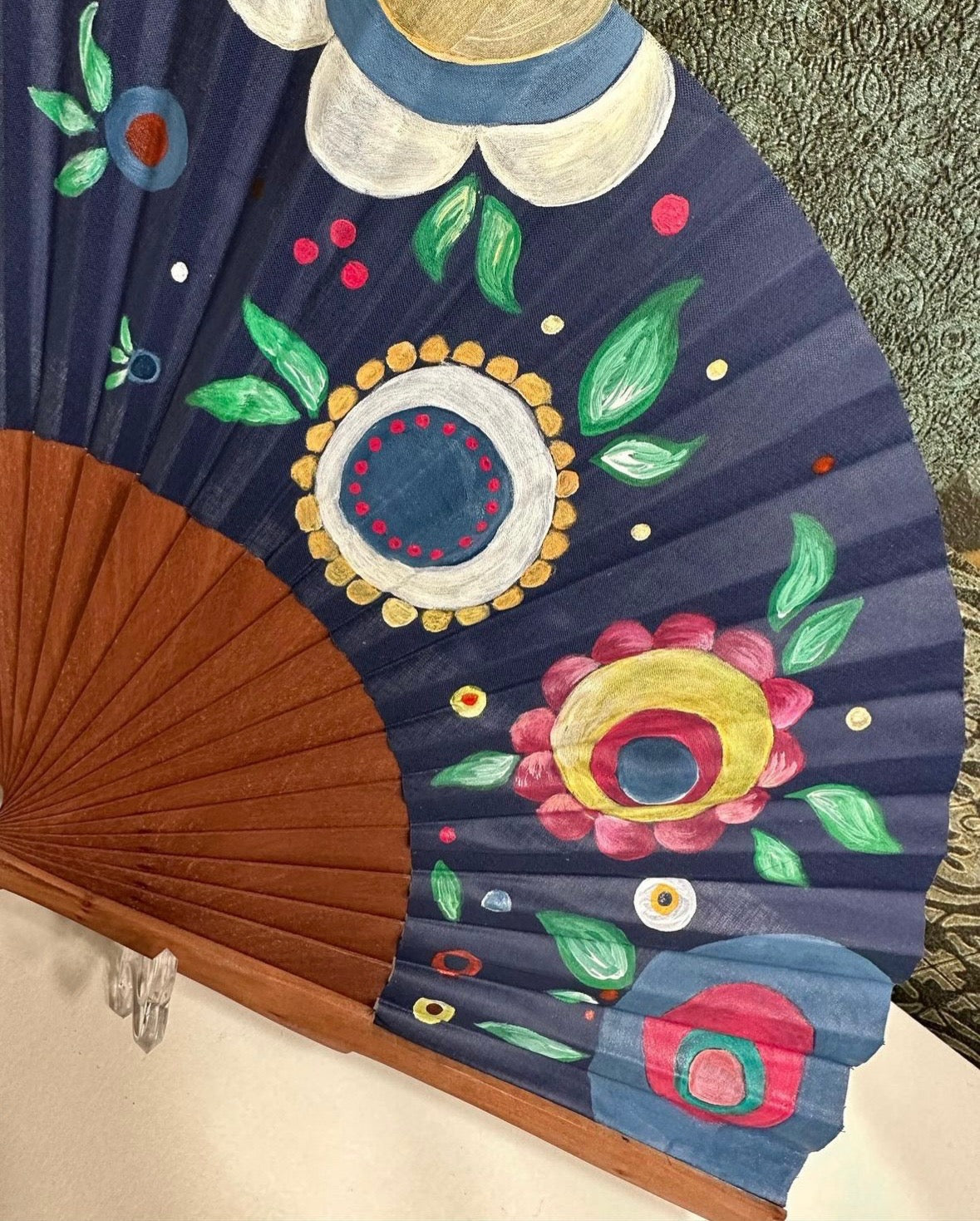 Hand painted fan