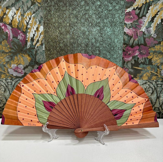 Hand painted fan