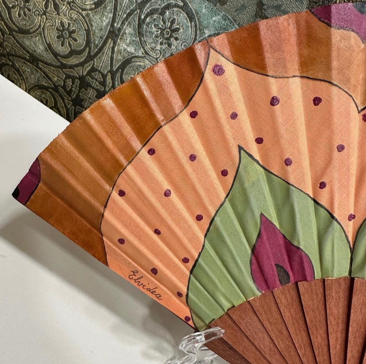 Hand painted fan