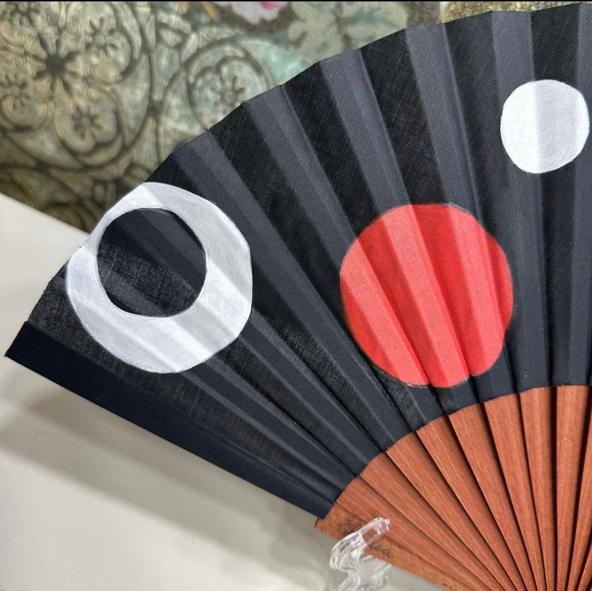 Hand painted fan