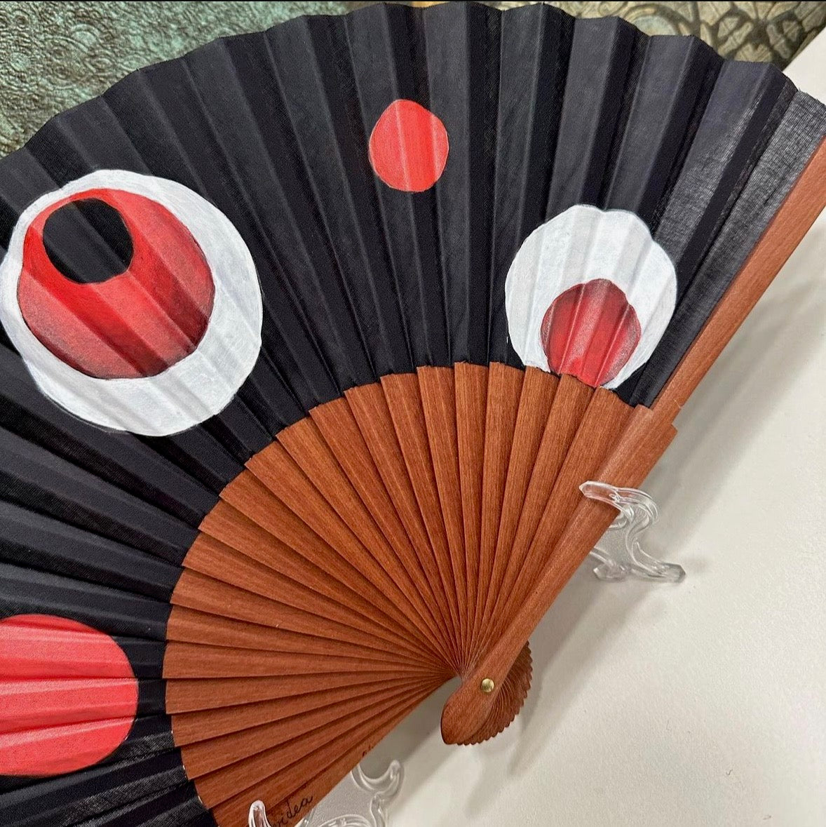 Hand painted fan