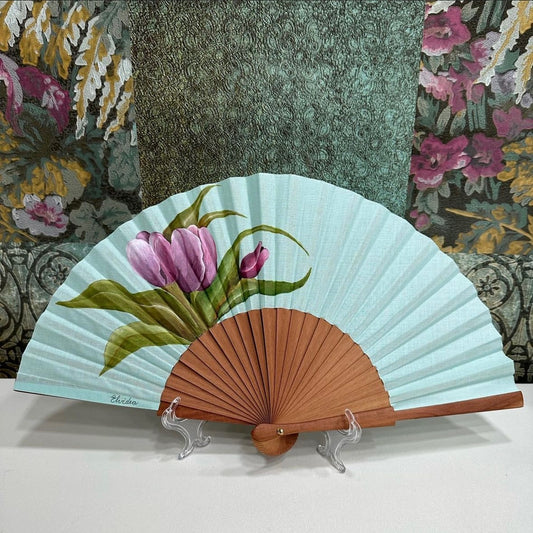 Hand painted fan